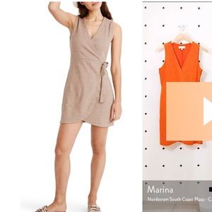 NTW madewell texture and thread side tie dress